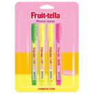Marca Texto Compactor Fruit-tella Com Cheiro Kit C/ 4uns