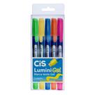 Marca Texto Gel Cis Lumini com 5 Cores