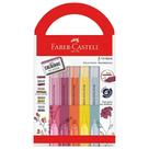 Marca Texto Grifpen Ponta Chanfrada Faber-castell Revigora e Energiza com 5 Cores ELL LINHA VERMELHA