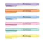 Marca Texto Grifpen Tons Pastel FABER-CASTELL Marca Texto Grifpen Tons Pastel FABER-CASTELL