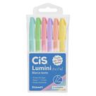 Marca Texto Lumini Pastel com 6 Unidades - Cis