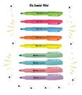Marca Texto Mini Lumini Neon + Pastel - Kit C/9