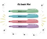 Marca Texto Mini Lumini Pastel - Kit C/4