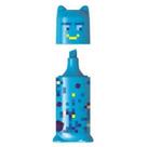 Marca texto - mini pixel party - azul neon