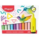 Marca Texto Pastel + Neon Estojo c/ 12 Cores Sortidas Maped Marca Texto Pastel + Neon Estojo c/ 12 Cores Sortidas Maped