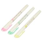 Marca Texto Ponta Dupla Zebra Mildliner Kit com 3 Cores