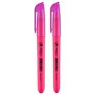 Marca Texto Rosa Cores Fluorescentes Escolar 2 Unidades