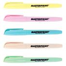 Marca Texto Tom Pastel Masterprint MP 612 Caixa com 6 cores