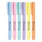 Marca texto tons pastel Faber-Castell Grifpen kit com 06 cores