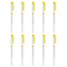 Marca-texto Zebra B-WKT7-MLY Amarelo Suave Pacote com 10 Unidades