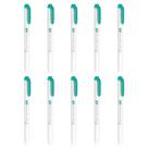 Marca-texto Zebra B-WKT7-MSG Verde Suave Pacote com 10