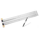Marcação de precisão T-Square POWERTEC 18" em aço inoxidável