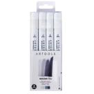 Marcador À Base De Álcool Sketch Pictom 4 Tons De Cinza Frio - Artools