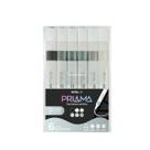 Marcador Acrlico Prisma 6 Cores Tons de Cinza Onda Marcador Acrlico Prisma 6 Cores Tons de Cinza Onda