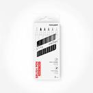Marcador Artistico Brush Pen 6 Tons De Cinza