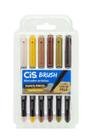Marcador Artístico CiS Brush Aquarelável 6 Cores Tons Pele