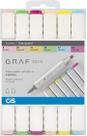 Marcador Artístico Graf Duo Tons De Pastel 6 Cores Cis 6320