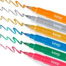 Marcador Artístico Metallic Brush Keep MR057 C/5 Cores Marcador Artístico Metallic Brush Keep MR057 C/5 Cores