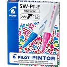 Marcador Artístico Pintor Branco 1.0MM Ponta Fina (caixa com 6 Unidades)
