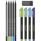 Marcador Artístico Supersoft Kit Cores Frias 10pçs Marcador Artístico Supersoft Kit Cores Frias 10pçs