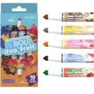 Marcador be bold duo fruit ponta dupla - 10 cores - newpen