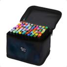 Marcador Conjunto Canetas Kit 80 Cores Ponta Dupla Colorir