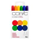Marcador Copic Ciao Estojo C/6 Primarias Dual Brush