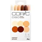 Marcador Copic Ciao Estojo C/6 Tons Pele Portrait Dual Brush