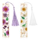 Marcador de flores secas Kaluofan com borlas para mulheres (2 unidades)