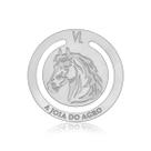 Marcador de Páginas com Cavalo em Aço Inox