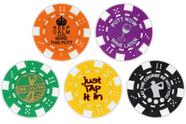 Marcador de Pelota de Golf Fichas de Póker Colección DA VINCI 11.5 g (Paquete de 5)