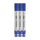Marcador de Quadro Branco Deli Ponta Redonda 2,0mm Azul - Embalagem com 12 Unidades