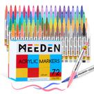 Marcador de Tinta Acrílica MEEDEN 72 Cores Ponta Pincel 7,1 mL Marcador de Tinta Acrílica MEEDEN 72 Cores Ponta Pincel 7,1 mL