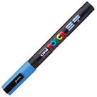 Marcador de tinta acrílica Posca Fine Tip, pacote com 1 azul celeste