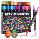Marcador de tinta acrílica WINSONS 120 cores Dual Tip Art Supply