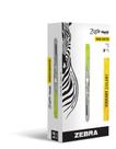 Marcador de tinta líquida Zebra Pen Zazzle, amarelo, pacote com 12 Marcador de tinta líquida Zebra Pen Zazzle, amarelo, pacote com 12