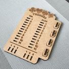 Marcador de Truco em MDF 11x16cm placar e melhor de três Marcador de Truco em MDF 11x16cm placar e melhor de três