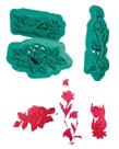 Marcador decoração de flores 3 pçs - gmezn677