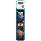 Marcador Digital Mark-My-Time con Cristal de Búho y Luz LED