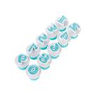 Marcador Ejetor Numeros - FT257 - 1 unidade - Silver Plastic - Rizzo