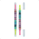 Marcador Fluorescente 2 Pontas Molin Amarelo e Pink