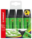 Marcador fluorescente STABILO BOSS ORIGINAL paquete de 4 verde