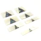Marcador inlay madreperola escala guitarra com 7 retangulo Marcador inlay madreperola escala guitarra com 7 retangulo