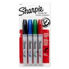 Marcador Permanente Brush Tip Sharpie 4 Cores Sortidas