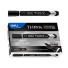 Marcador Permanente Deli Ponta Bullet 1,5mm Preto - Embalagem com 12 Unidades