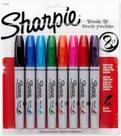 Marcador permanente sharpie brush tip c/8 cores - 1810703