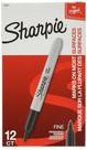 Marcador permanente Sharpie Fine Point Black (30101) x12