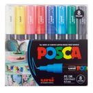 Marcador Posca PC-1M 0.7mm Com 8 Cores