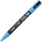Marcador Posca Uni-ball Pc-3m Azul Claro 8 59.0301