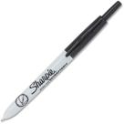 Marcador Sharpie retrátil ultrafino preto 12/caixa